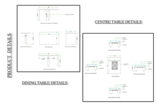 PRODUCTDETAILS
CENTRE TABLE DETAILS
DINING TABLE DETAILS
 