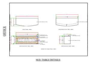 OFFICE
M.D. TABLE DETAILS
 