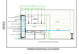 OFFICE
WORKSTATION WALL ELEVATION
 