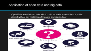 Big Data Analytics and Open Data | PPTX
