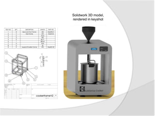 Solidwork 3D model,
rendered in keyshot
 