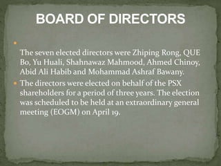 Pakistan Stock Exchange | PPTX