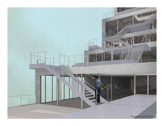 Perspective on a Public Terrace
 