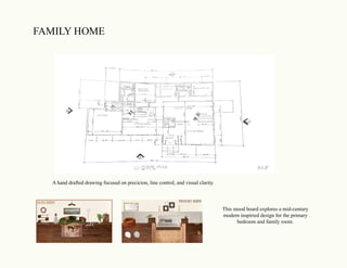 Interior Design Portfolio. Showing AutoCAD, hand drafted drawings ...