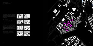 The housing blocks are interupted
by social spaces and roundabouts
that bring in commercial functions
to the area.
This makes it
economically feasible. The
apartment blocks have retail and
commercial functions on the
ground floor. It is important that
the estate be mixed-use enough to
prevent it either being completely
deserted during the day time or
congested with traffic during rush
hour.
The streets are designed as
cresents to prevent a straight
boring streetview.
1 1
u r b a n h o u s i n g
1 2
 