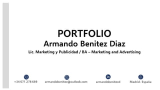 Portfolio Armando Benitez