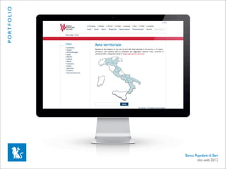 P O RT F O L I O




                   Banca Popolare di Bari
                          sito web 2012
 