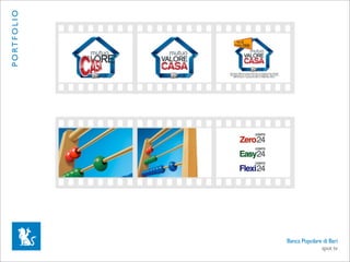 P O RT F O L I O




                   Banca Popolare di Bari
                                 spot tv
 