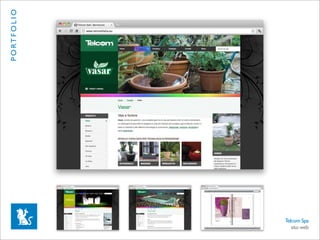 P O RT F O L I O




                   Telcom Spa
                      sito web
 