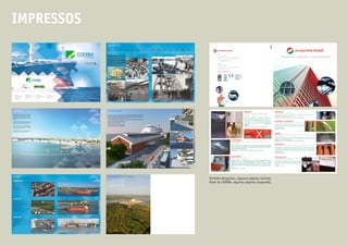 IMPRESSOS




            Portfólio Norquimia, algumas páginas (acima);
            Book da CODEBA, algumas páginas (esquerda).
 