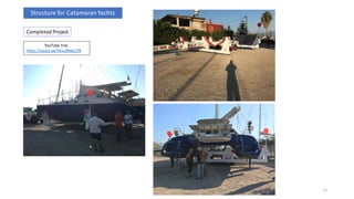 Structure for CatamaranYachts
Completed Project
YouTube link:
https://youtu.be/h6vu8MzLZf8
11
 