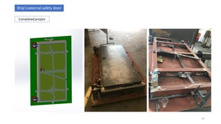 Ship’sexternal safety door
16
Completed project
 
