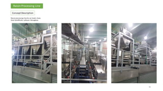 36
Raisin processing line for an Greek client.
Used SolidWorks software throughout.
Raisin Processing Line
36
Concept Description
 