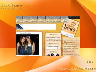 Agito Bauru www.agitobauru.com.br FabioCardoso Portfolio Site 