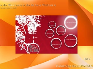 Site do Encontro de Arte e Cultura faac.unesp.br/arcult FabioCardoso Portfolio Site 