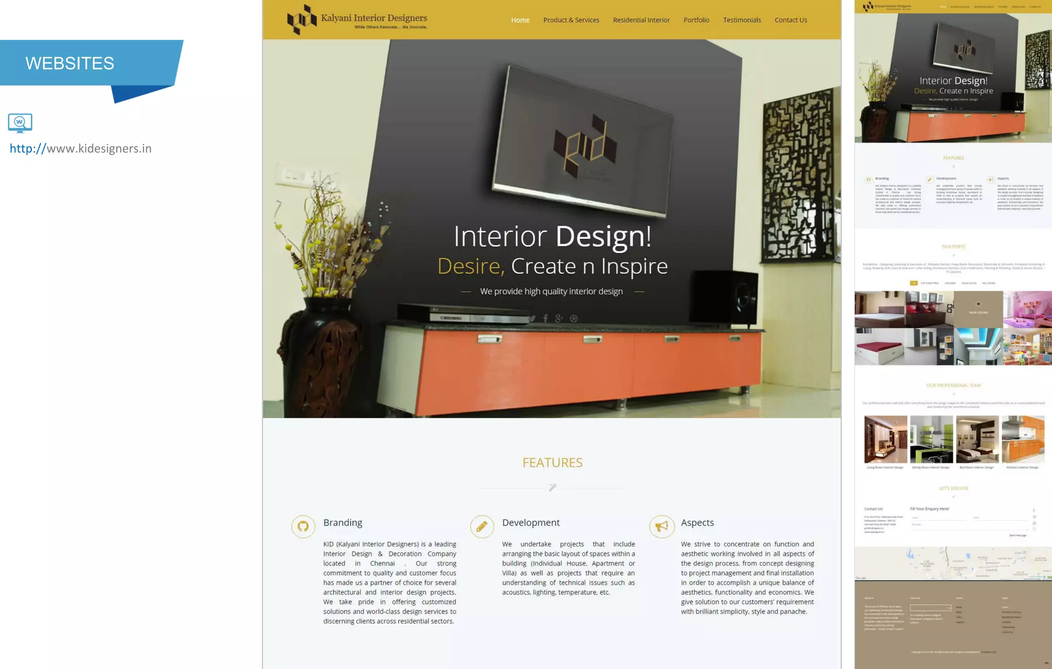 WEBSITES
http://www.kidesigners.in
 