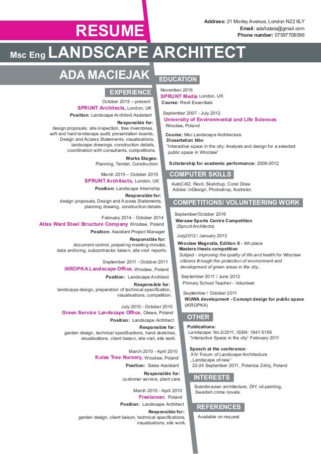 cv architect