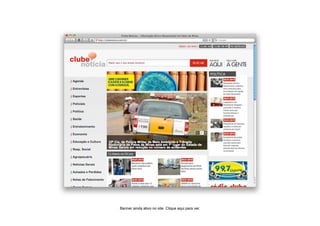 Banner ainda ativo no site. Clique aqui para ver.
 