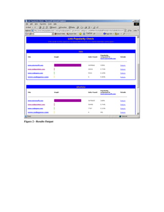 Figure 2 - Results Output
 