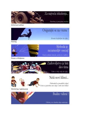 Antivirusni softver




Hosting




Posao u InfoXpress




Marketing / oglašavanje
 