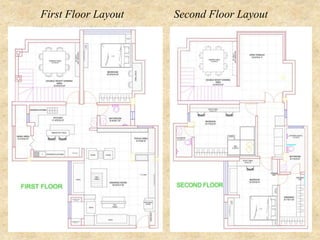 Second Floor LayoutFirst Floor Layout
 