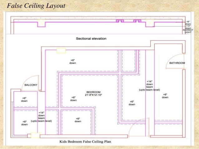 False Ceiling Layout Plan