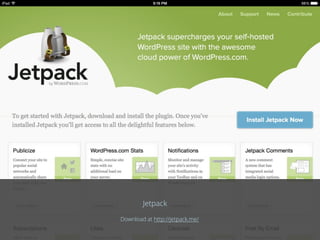 Jetpack
Download at http://jetpack.me/
 