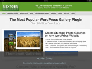 NextGen Gallery
Download at http://wordpress.org/plugins/nextgen-gallery/
 