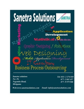 Portfolio: Sanetra Solutions
