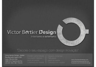 Portfólio   victor bertier design