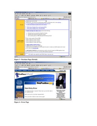 Figure 3 - Purchase Page (Partial)
Figure 4 - Error Page
 