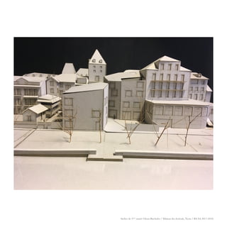 Atelier de 3ème
année Gloor-Buchofer / Maison des festivals, Nyon / BA SA 2017-2018
 
