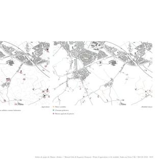 SA 2018-2019 / CHALANÇON Nicolas_ ROSSET Justine
_Plan de situation 1:10'000 / Existant
Pistes cyclables
Chemins pédestres
Routes agricoles & privées
_Mobilité douce
ou utilisées comme habitation
_Agriculture
_Photos du site
Atelier de projet de Master «Stoke» / Menzel Götz & Esquiviez François / Projet d’agriculture et de mobilité, Stoke-on-Trent, UK / MA SA 2018 - 2019
 