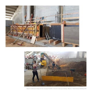 Stage de confection de briques de terre crue pour Terrabloc et de murs en pisé pour Lehmag / Brunnen / Earth Summer Workshop 2020
 