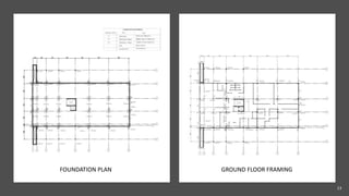 GROUND FLOOR FRAMING
FOUNDATION PLAN
13
 