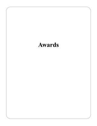 Awards
 