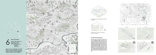 REVOLUTIONEAT
REVOLUTIONEAT
Brugnello, Emilia - Romagna, Italy
Brugnello, Emilia - Romagna, Italy
Urban Design Studio, 2020
Urban Design Studio, 2020
Professor: Stefano Boeri
Professor: Stefano Boeri
Students: Predrag Milovancevic
Students: Predrag Milovancevic
Ceren Pehlivan
Ceren Pehlivan
Julia Kilian
Julia Kilian
Jovana Ivanovic
Jovana Ivanovic
6
Under the topic of “ReciproCities”, the project
Under the topic of “ReciproCities”, the project
develops a sustainable relationship between the
develops a sustainable relationship between the
villages and the cities, exploring the contemporary
villages and the cities, exploring the contemporary
ideas of food production and the possibilites it can
ideas of food production and the possibilites it can
provide to the small towns urban development
provide to the small towns urban development
The section of the Carana’s plant-growing
The section of the Carana’s plant-growing
facilitiy - Vertical Farm
facilitiy - Vertical Farm
Axonometric section of Pietranera’s plant-based
Axonometric section of Pietranera’s plant-based
meat factory
meat factory
RevolutionEat: Italian villages revival
RevolutionEat: Italian villages revival
The Urban studio of prof. Stefano Boeri had an
The Urban studio of prof. Stefano Boeri had an
aim of developing inovative concepts for the
aim of developing inovative concepts for the
revival of small Italian villages that are close to
revival of small Italian villages that are close to
being abbandoned. This project explored the
being abbandoned. This project explored the
possibility of connecting more of them into a sys-
possibility of connecting more of them into a sys-
tematic process of plant-based meat production:
tematic process of plant-based meat production:
Brugnello, Pietranera, Ballerini and Carana, in the
Brugnello, Pietranera, Ballerini and Carana, in the
hills of Emilia-Romagna. Each of them would be
hills of Emilia-Romagna. Each of them would be
equipped with the buildings necessary for the
equipped with the buildings necessary for the
specific part of the process production, using
specific part of the process production, using
each village’s natural potentials. Every part of the
each village’s natural potentials. Every part of the
system was developed in detail: from the urban
system was developed in detail: from the urban
level concept to the process facilities layout de-
level concept to the process facilities layout de-
sign.
sign.
 