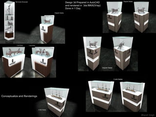 Conceptualize and Renderings Design 3d Prepared in AutoCAD and rendered in  3ds  MAX(Vray ) Done in 1 Day.  
