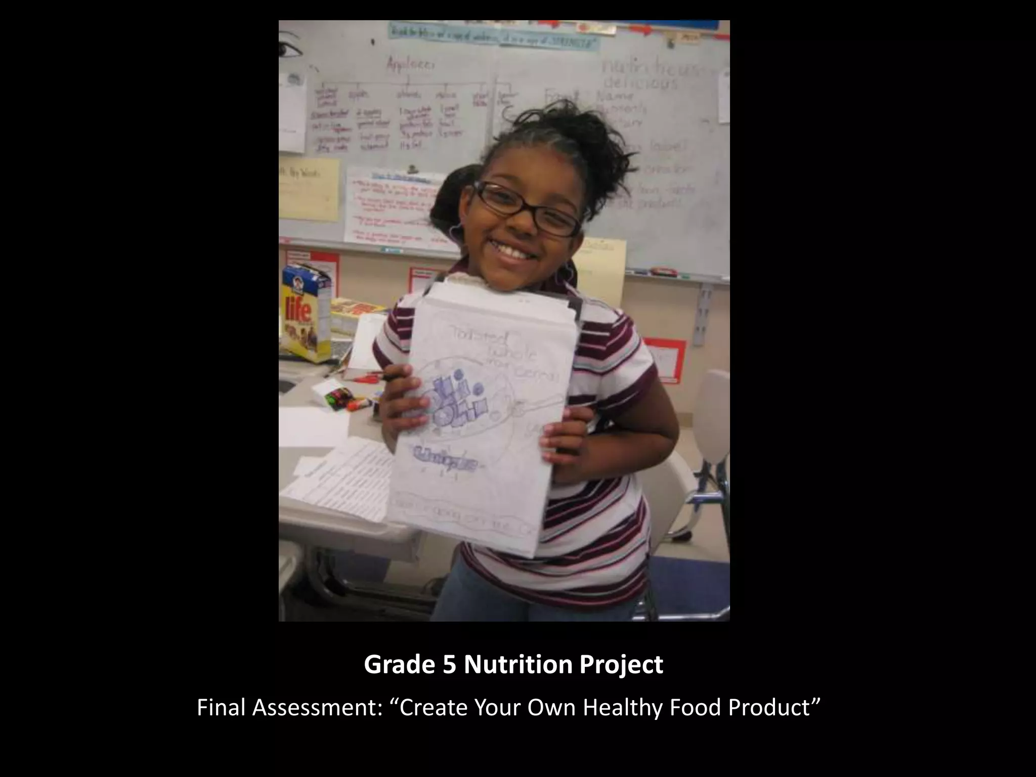 Grade 5 Nutrition ProjectFinal Assessment: “Create Your Own Healthy Food Product”