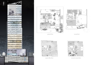 ground floor second floor
typical office floor executive atrium floor
e
a
 