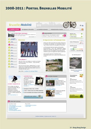 2008-2011 : Portail Bruxelles Mobilité




                                    27 - Bang-Bang Design
 