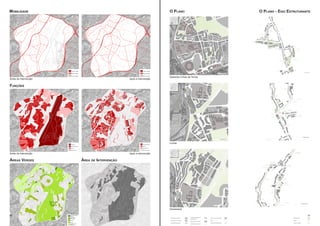 Mobilidade                                                        O Plano                    O Plano - Eixo Estruturante




                                                                  Alameda Linhas de Torres
Antes da intervenção                         Após a intervenção


Funções




                                                                  Lumiar



Antes da intervenção                         Após a intervenção

Áreas Verdes           Área de Intervenção




                                                                  Ameixoeira

50                                                                                                                    51
 