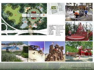 Belt Collins International (HK) LTD,
Hong Kong
Senior Landscape Architect – One
Year Contract
Senior Landscape Architect for the
Gold Team responsible for day to
day management of design and
production of a 28 person staff.
Review of concept designs through
DD2 construction documents
occupied 80% of my time while the
remaining 20% were dedicated to
marketing of services and client
maintenance and presentations.
•InterContinental 5-Star Hotel,
Ningbo, China (2008)
•City of Taiyuan, China, Multiple
Projects (2007-2008)
•Numerous Streetscape Projects
and 1.5 km long Public Park along
Bin He River
•CR Land Chongqing, Chongqing,
China (2008), 70ha mixed-use
development
•Agile Chongqing, Chongqing,
China (2008), 50ha mixed-use
development
•Dong Hai Gardens, Beijing, China
(2007-2008), 65ha mixed-use
development
•Beijing Oceanwide, Phase 2, Lots
1-4, Beijing, China (2007-2008),
30ha mixed-use development
•Yin He Wan Residential
Development, Beijing, China (2007-
2008) 5ha mixed-use development
B E L T C O L L I N S I N T E R N A T I O N A L
H O N G K O N G , S A R , C H I N A
 