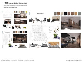 Portfolio | Carlos García Muñoz | Architecture & Landscape Architecture ...