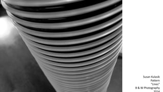 Susan Kulasik
Pattern
“Lines”
B & W Photography
2014