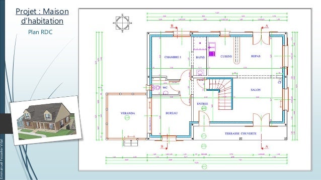 plan de maison en 2d