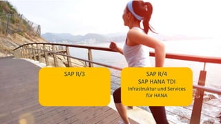 SAP R/3 SAP R/4
SAP HANA TDI
Infrastruktur und Services
für HANA
 