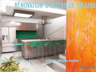Localisation: Maracaibo, VenezuelaAnée: 2015 Client: Jesus Salazar
RÉNOVATION D’INTÉRIEUR SALAZAR
CARLOS PAZa r c h i t e c t e
 