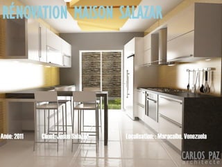 Localisation: : Maracaibo, VenezuelaAnée: 2011 Client: Jesus Salazar
RÉNOVATION MAISON SALAZAR
CARLOS PAZa r c h i t e c t e
 
