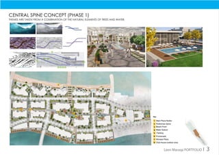 CentrAl Spine concept (phase 1)
Themes are taken from a combination of the natural elements of trees and water.
Leen Maraqa PORTFOLIO I 3
 